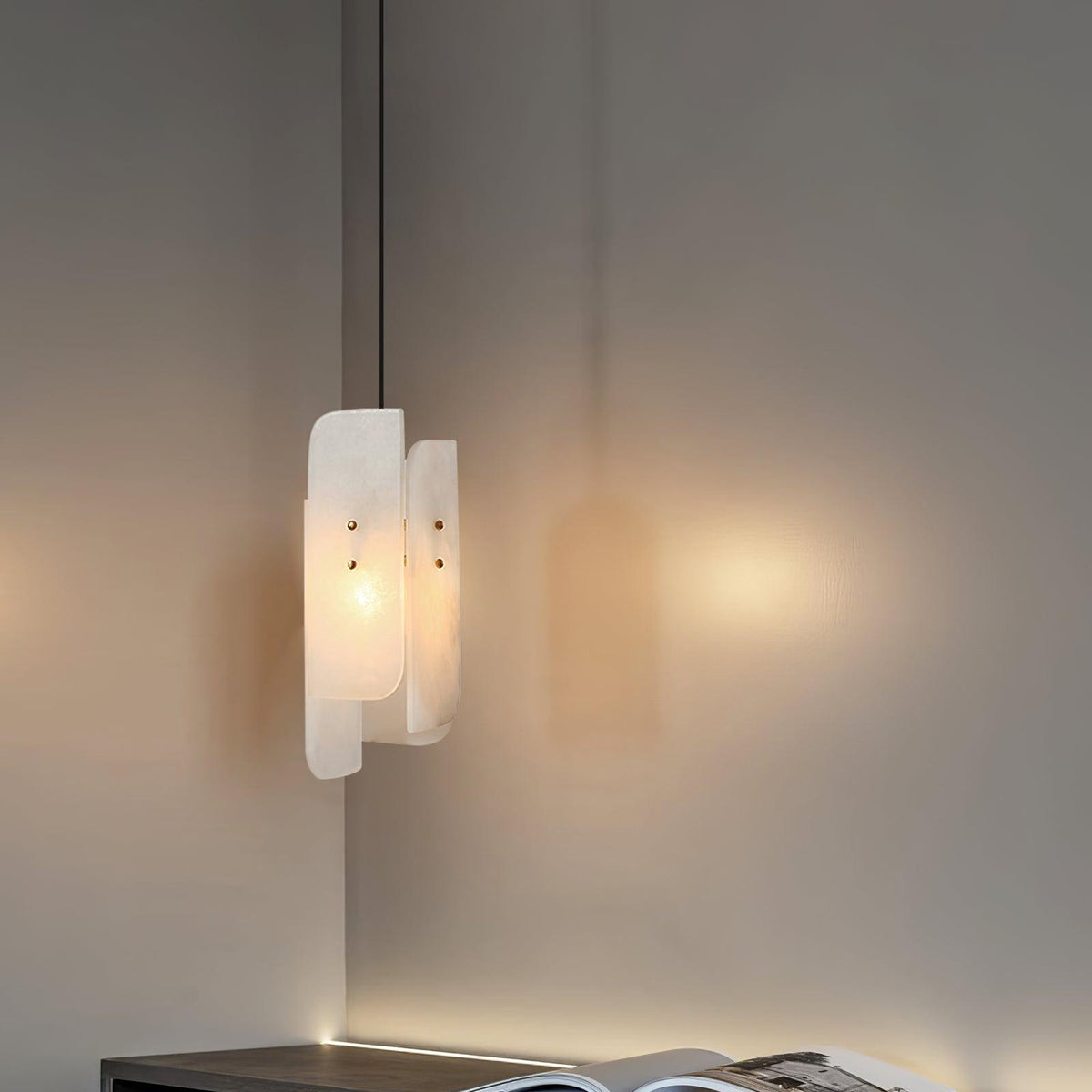Vicarus Layered Alabaster Pendant Light