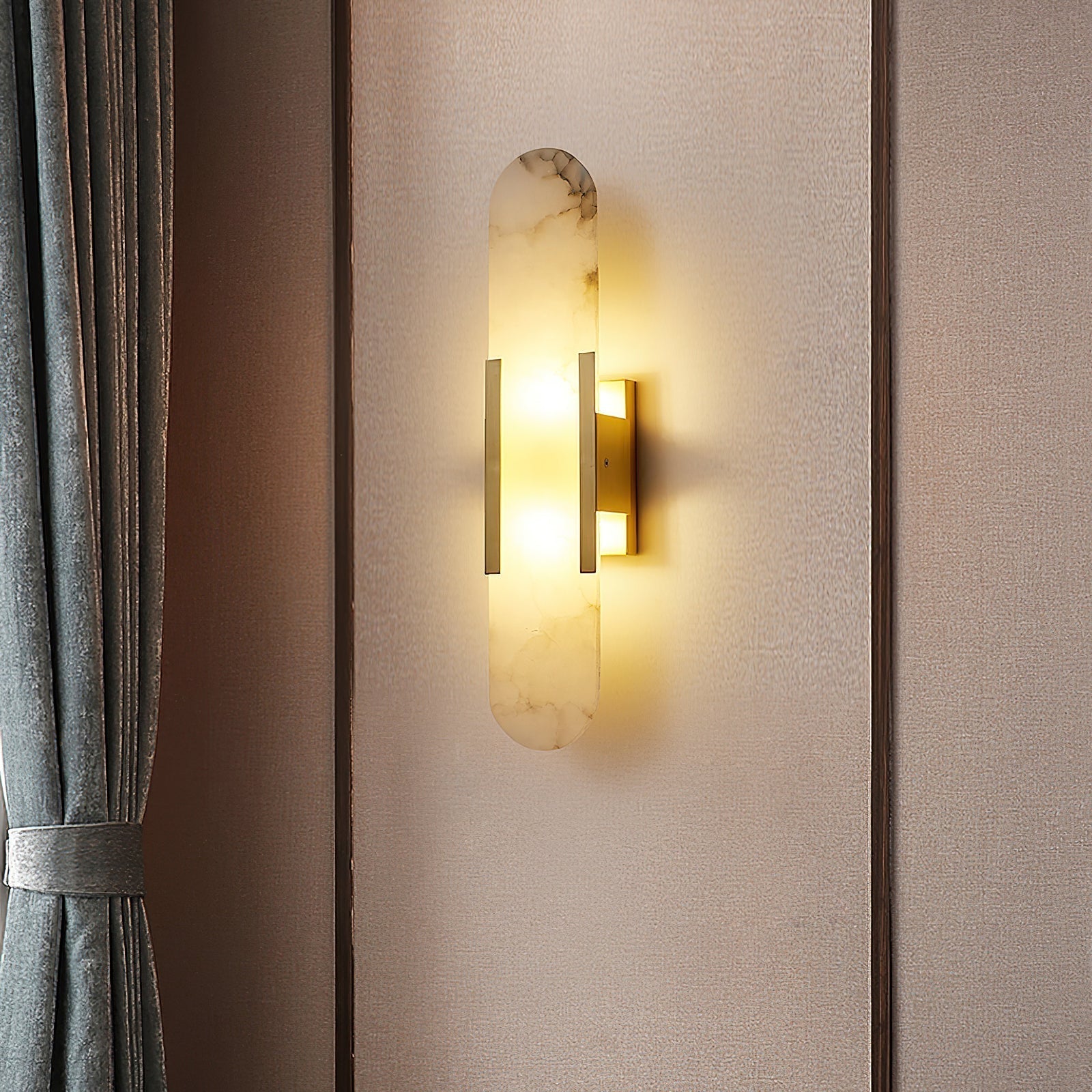Corenil Wall Lamp Luxury Alabaster-Neutral Decor