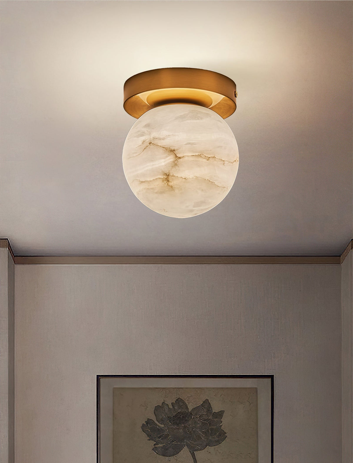 Eireneon Alabaster Ceiling Light