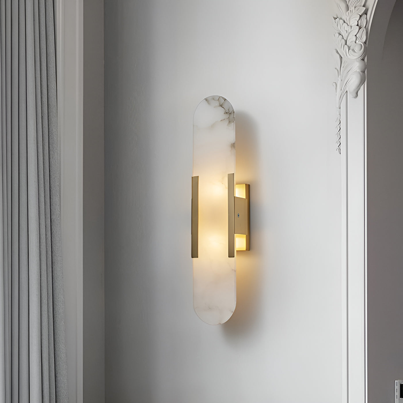 Corenil Wall Lamp Luxury Alabaster-Neutral Decor