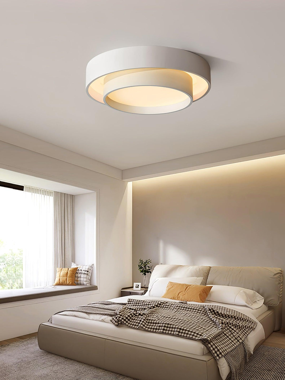Velaline Ceiling Light Double Layers Modern Cylinder