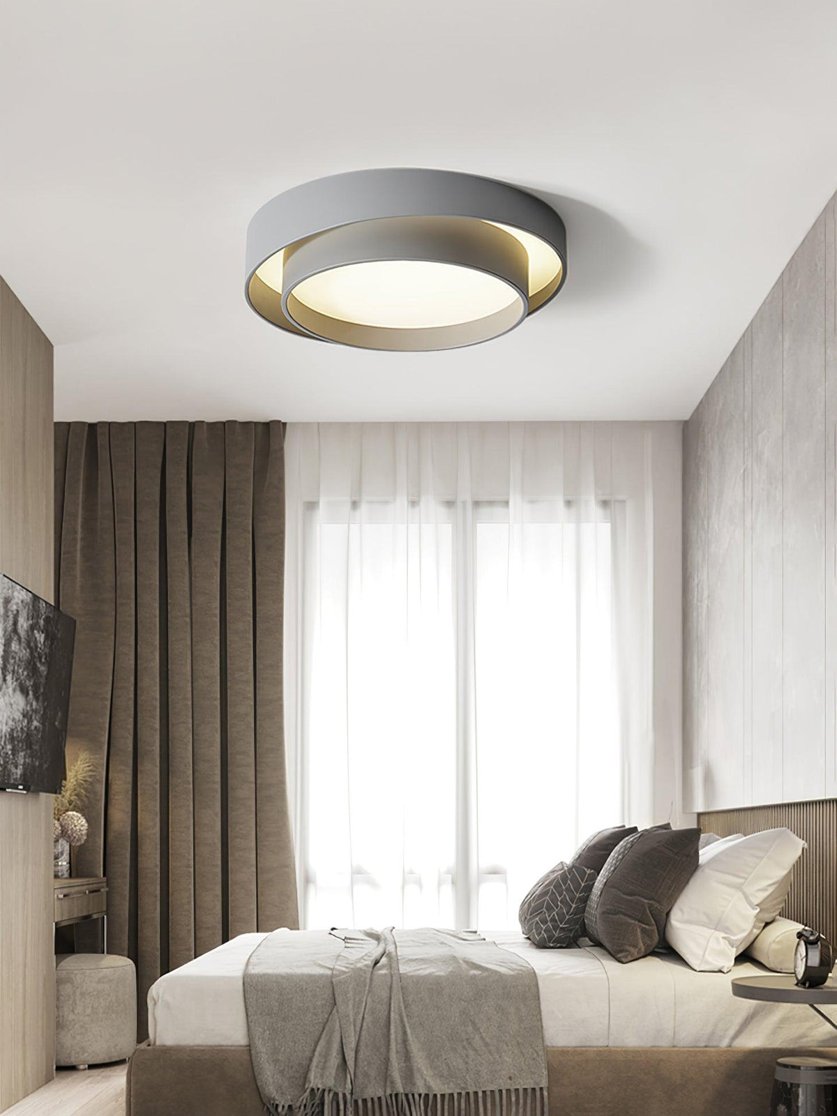 Velaline Ceiling Light Double Layers Modern Cylinder