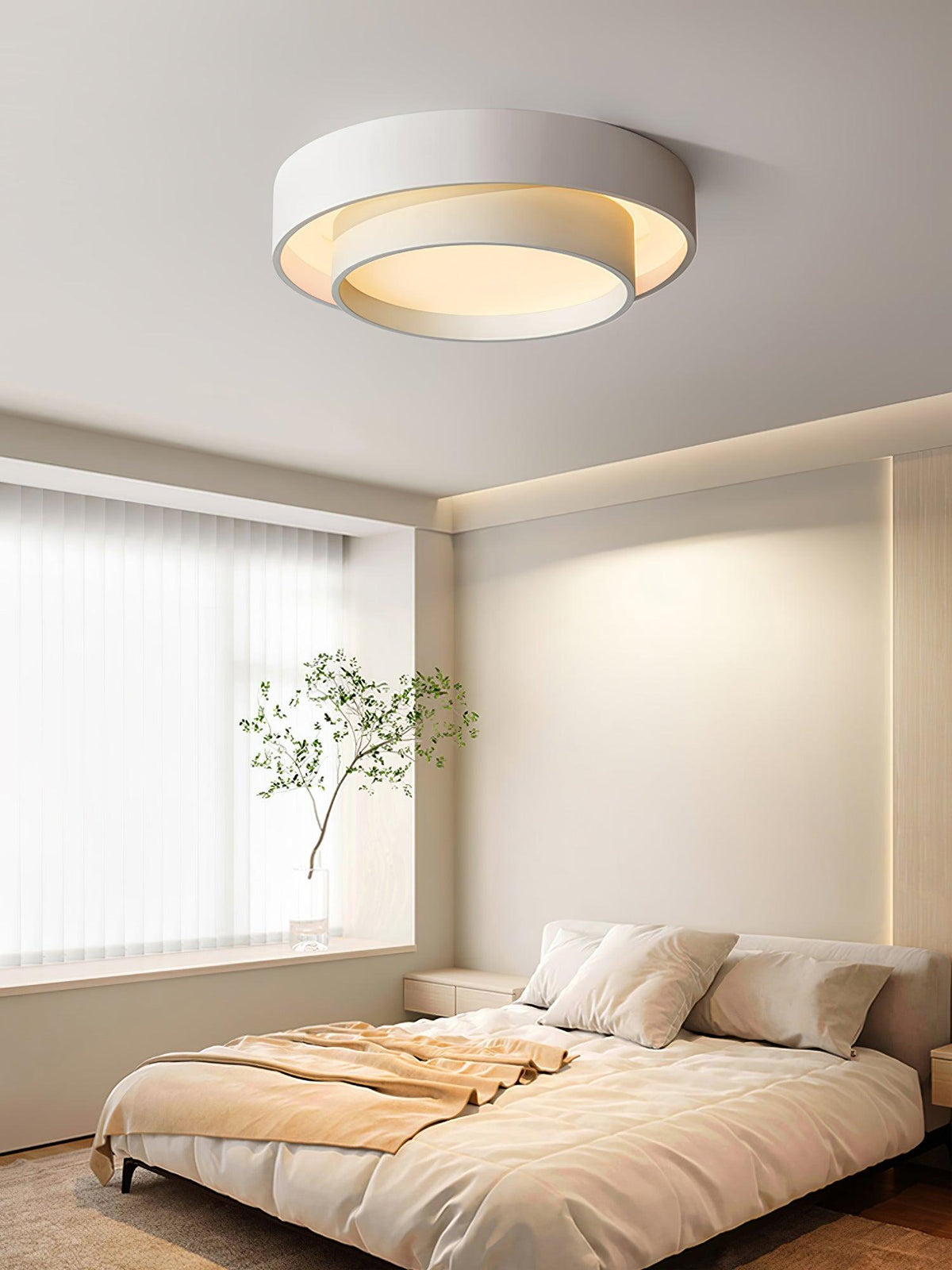 Velaline Ceiling Light Double Layers Modern Cylinder