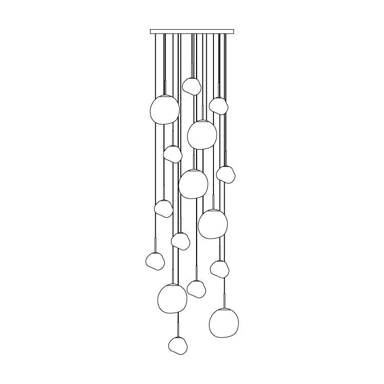 Lumora Pendant Lamp Irregular Cluster Sculptural