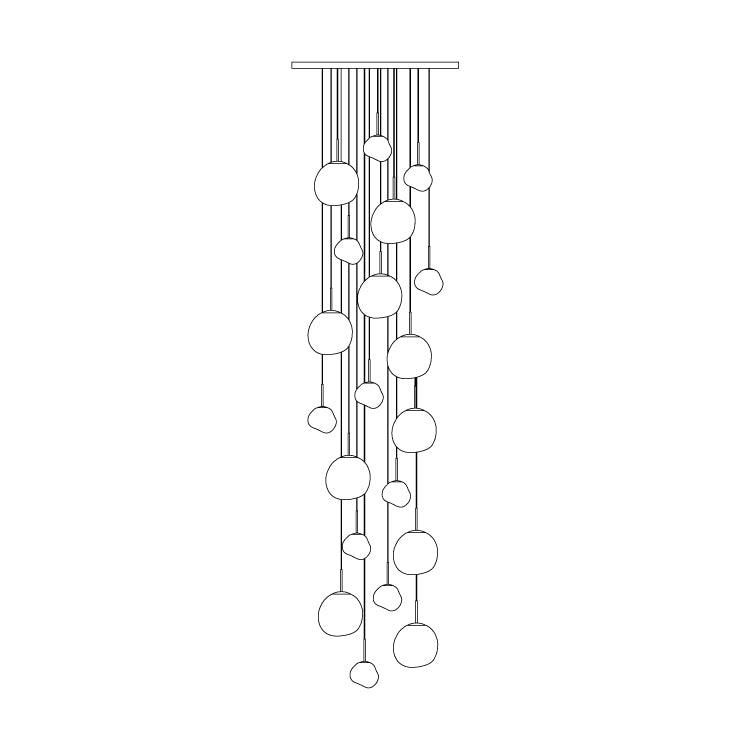 Lumora Pendant Lamp Irregular Cluster Sculptural