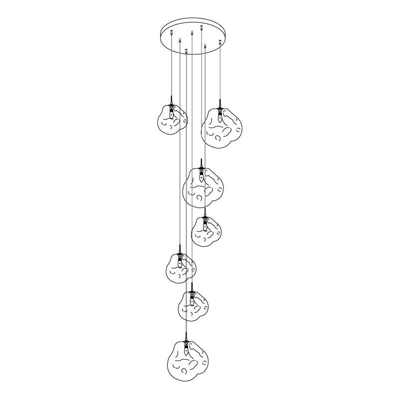 Lumora Pendant Lamp Irregular Cluster Sculptural