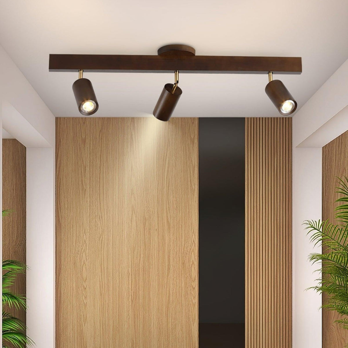 Visusot Track Lighting Spotlight Wood