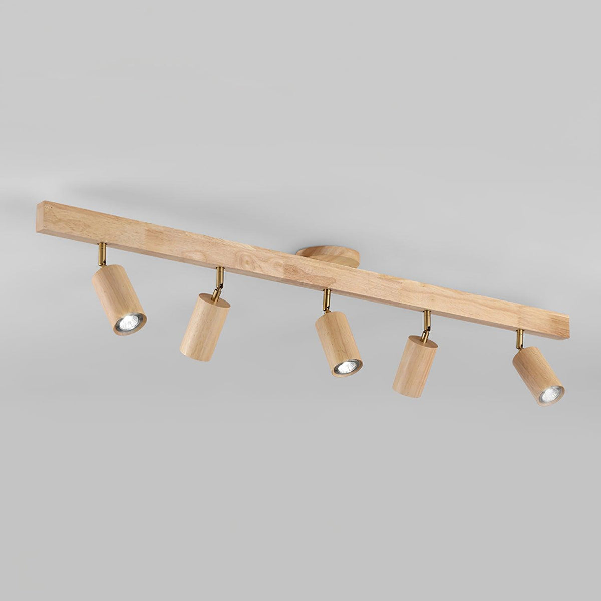 Visusot Track Lighting Spotlight Wood