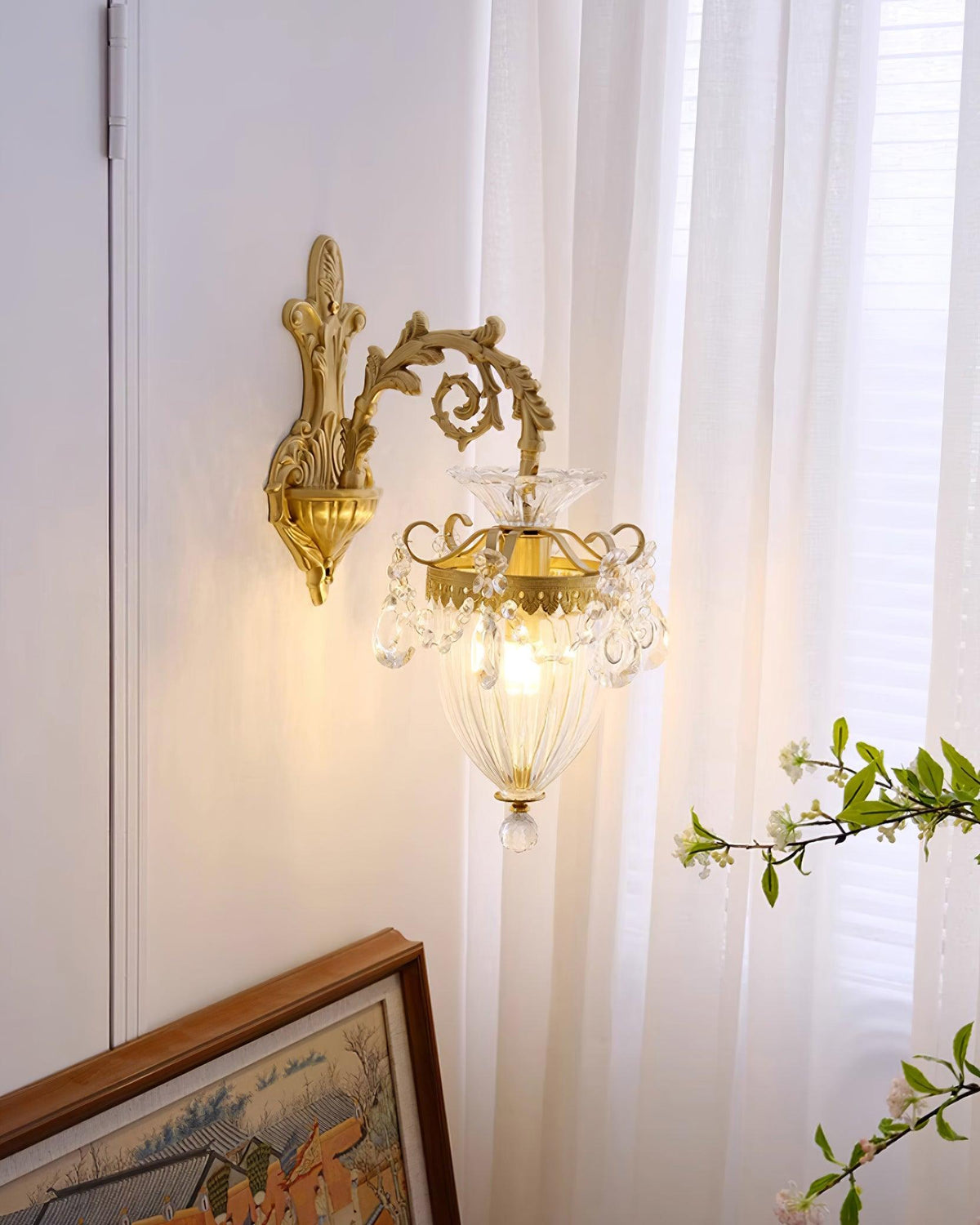 Vireon Wall Lamp Gold Double Sconce Modern