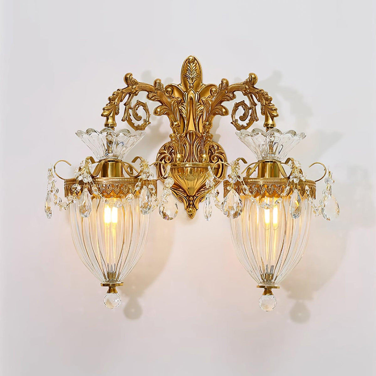 Vireon Wall Lamp Gold Double Sconce Modern