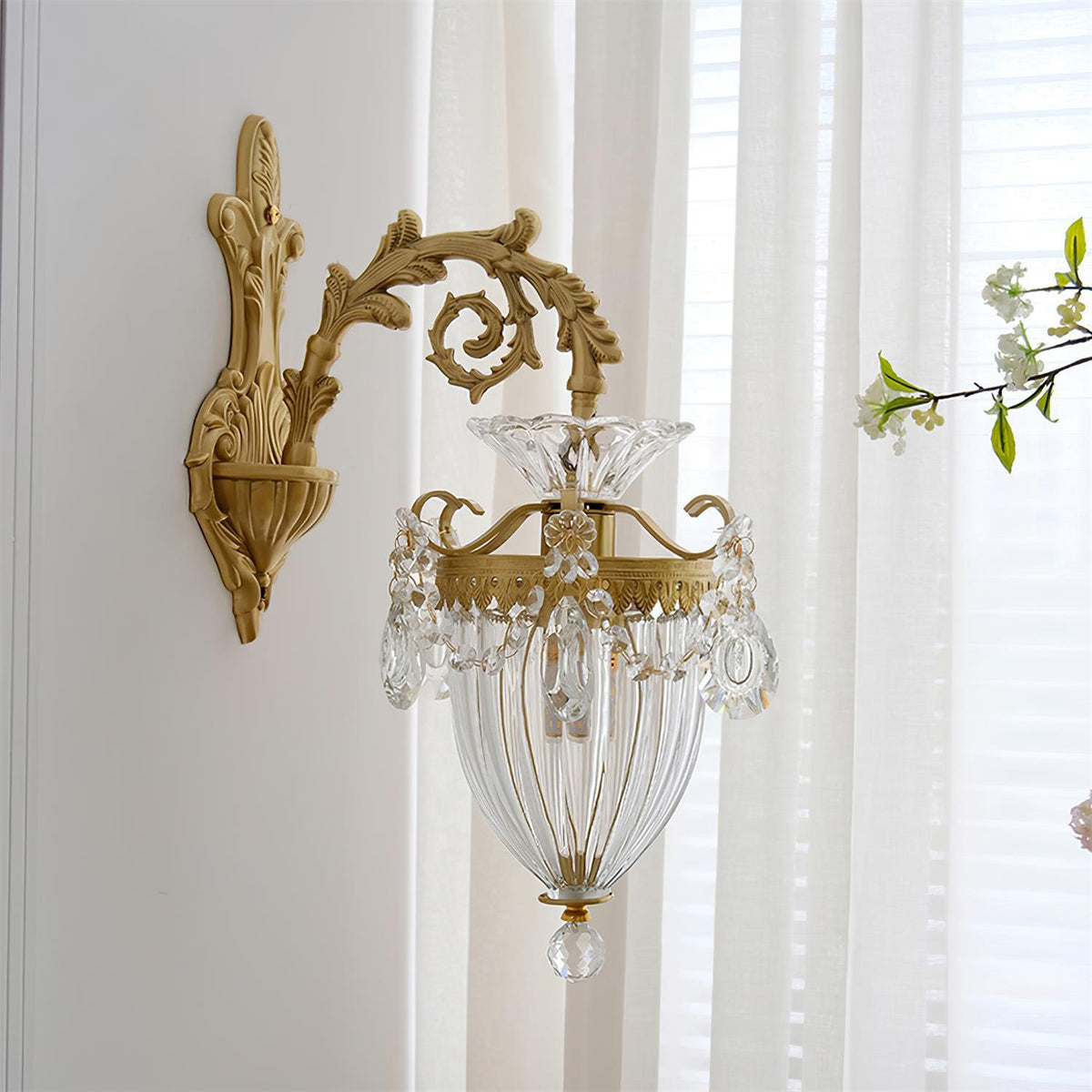 Vireon Wall Lamp Gold Double Sconce Modern