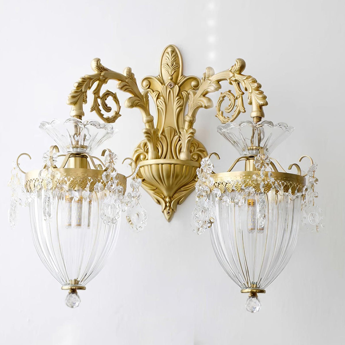 Vireon Wall Lamp Gold Double Sconce Modern