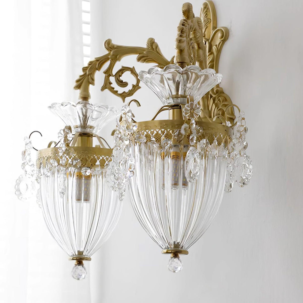 Vireon Wall Lamp Gold Double Sconce Modern