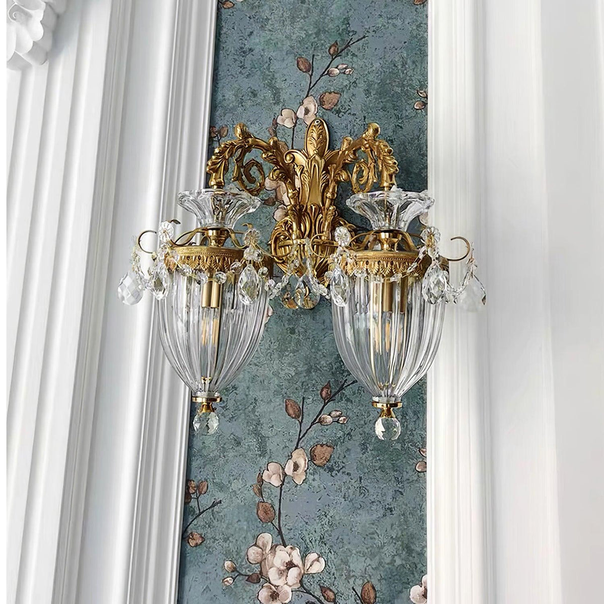 Vireon Wall Lamp Gold Double Sconce Modern