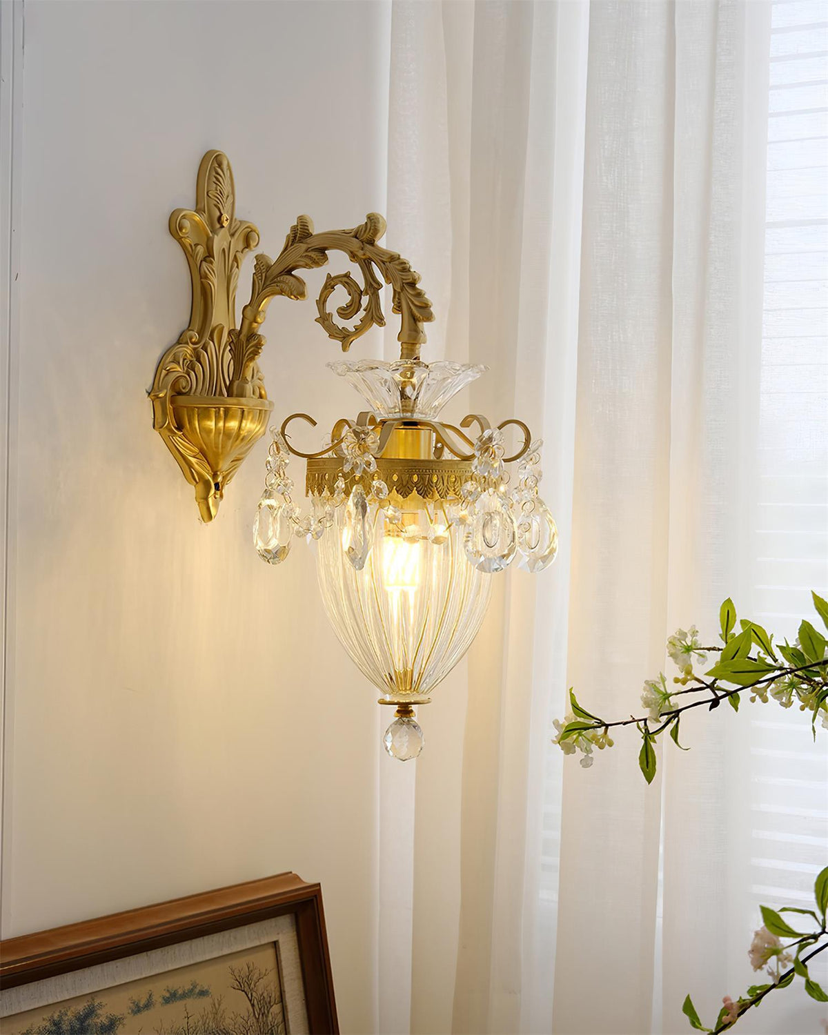 Vireon Wall Lamp Gold Double Sconce Modern