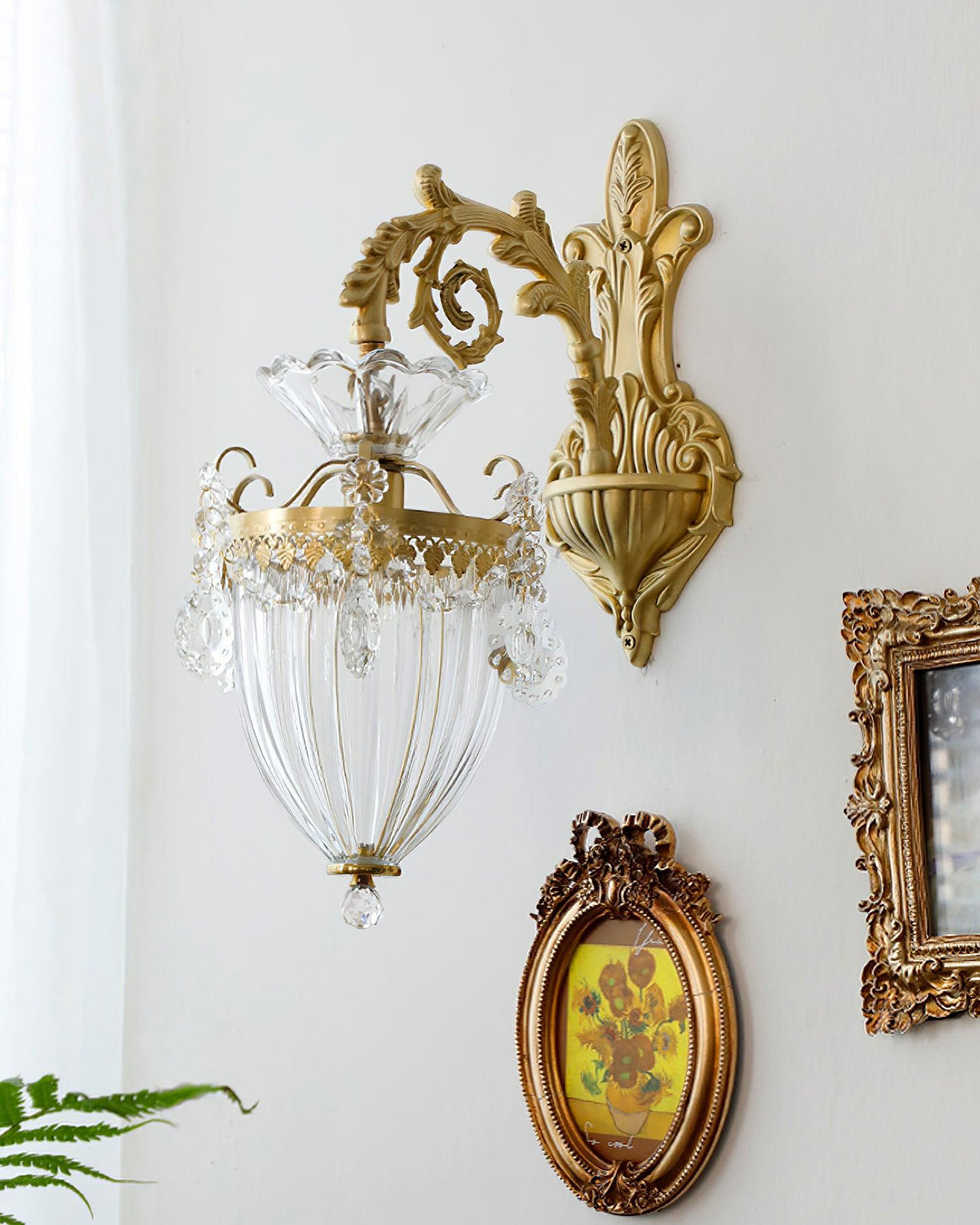 Vireon Wall Lamp Gold Double Sconce Modern