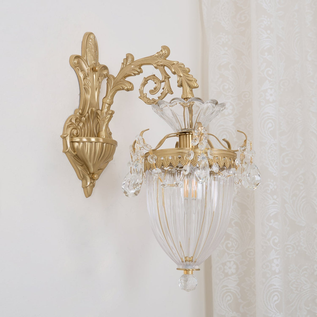 Vireon Wall Lamp Gold Double Sconce Modern