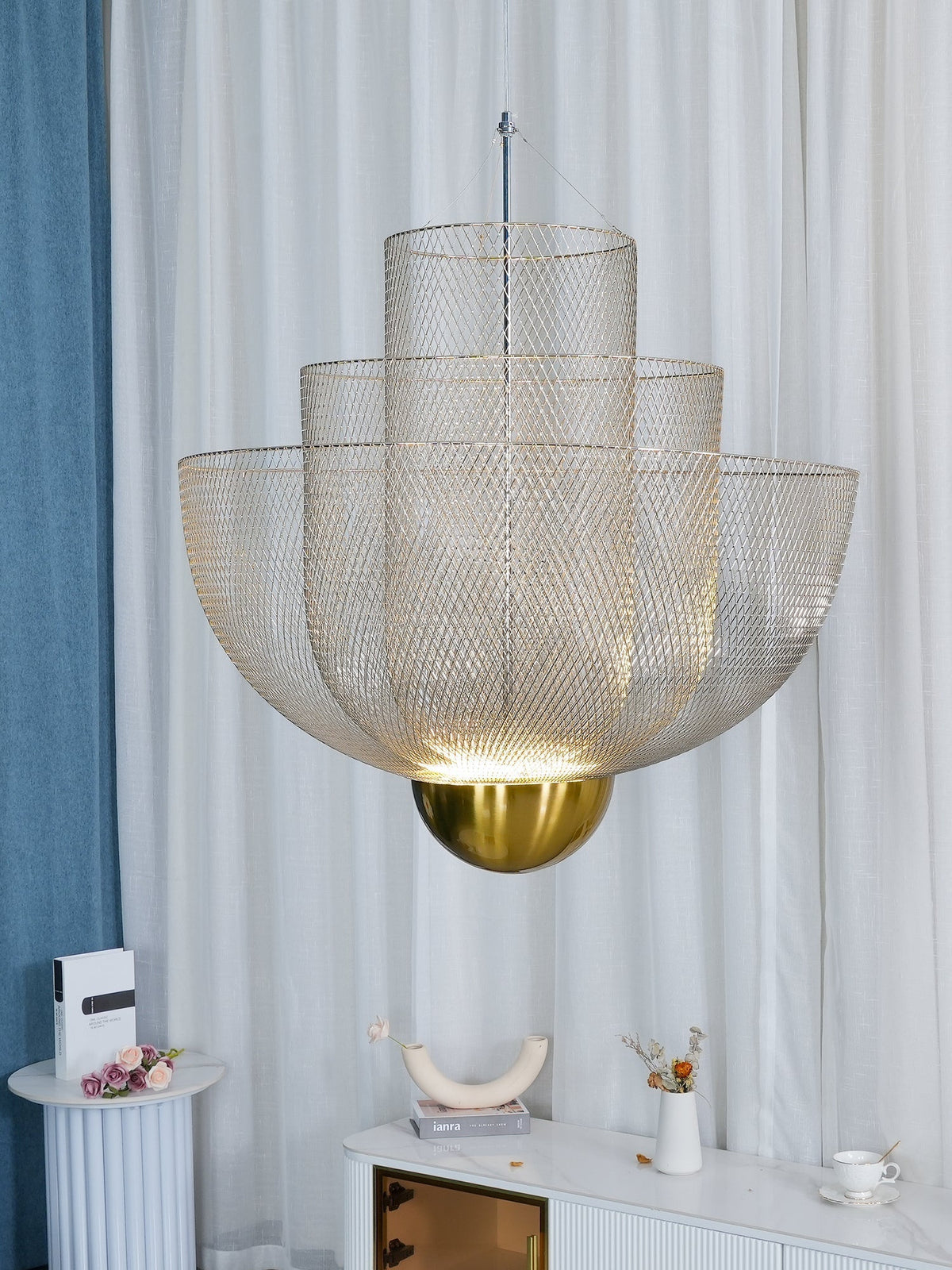 Terielissa Chandelier Meshmatics Hanging Radiant