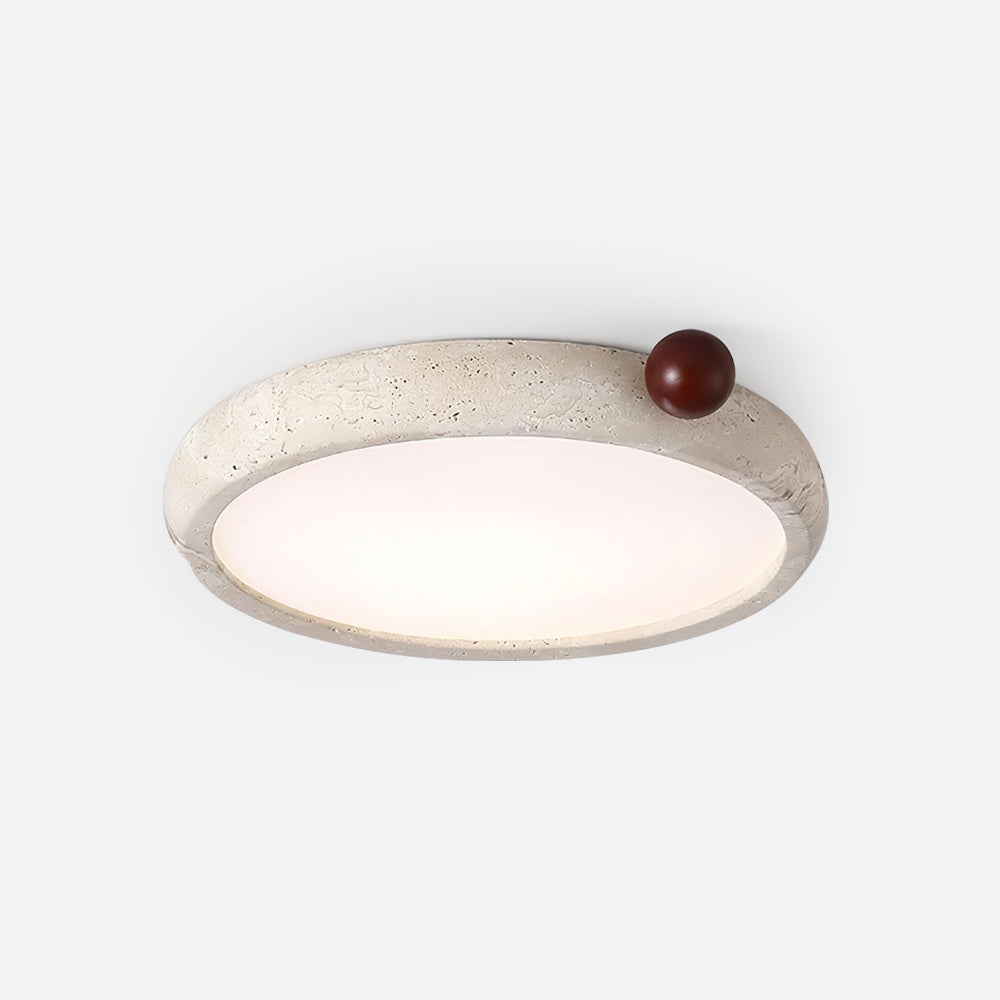 Serelise Cute Travertine Round Ceiling Light