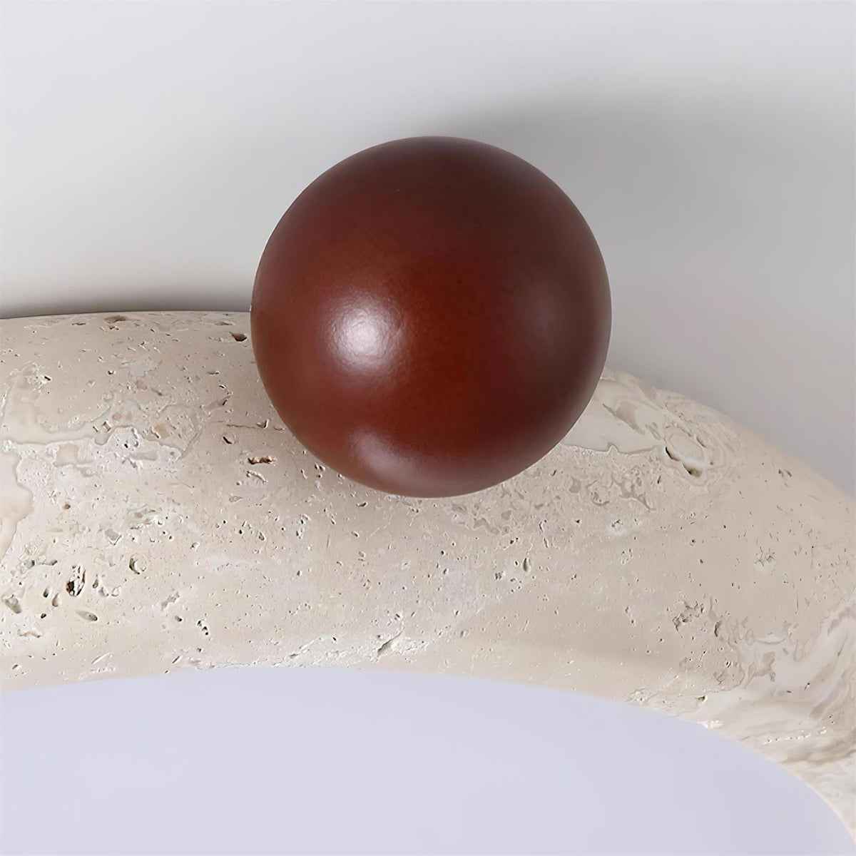 Serelise Cute Travertine Round Ceiling Light