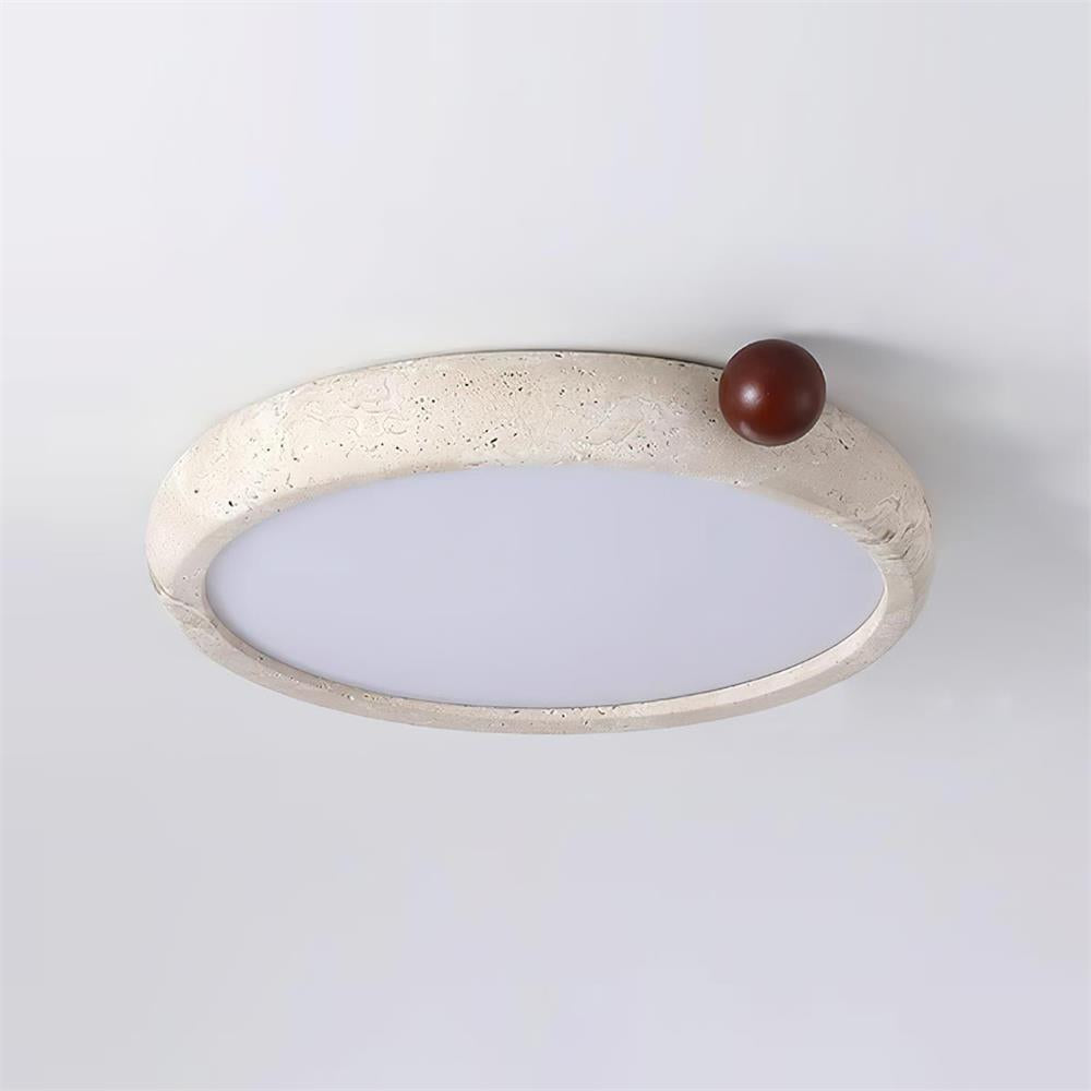 Serelise Cute Travertine Round Ceiling Light