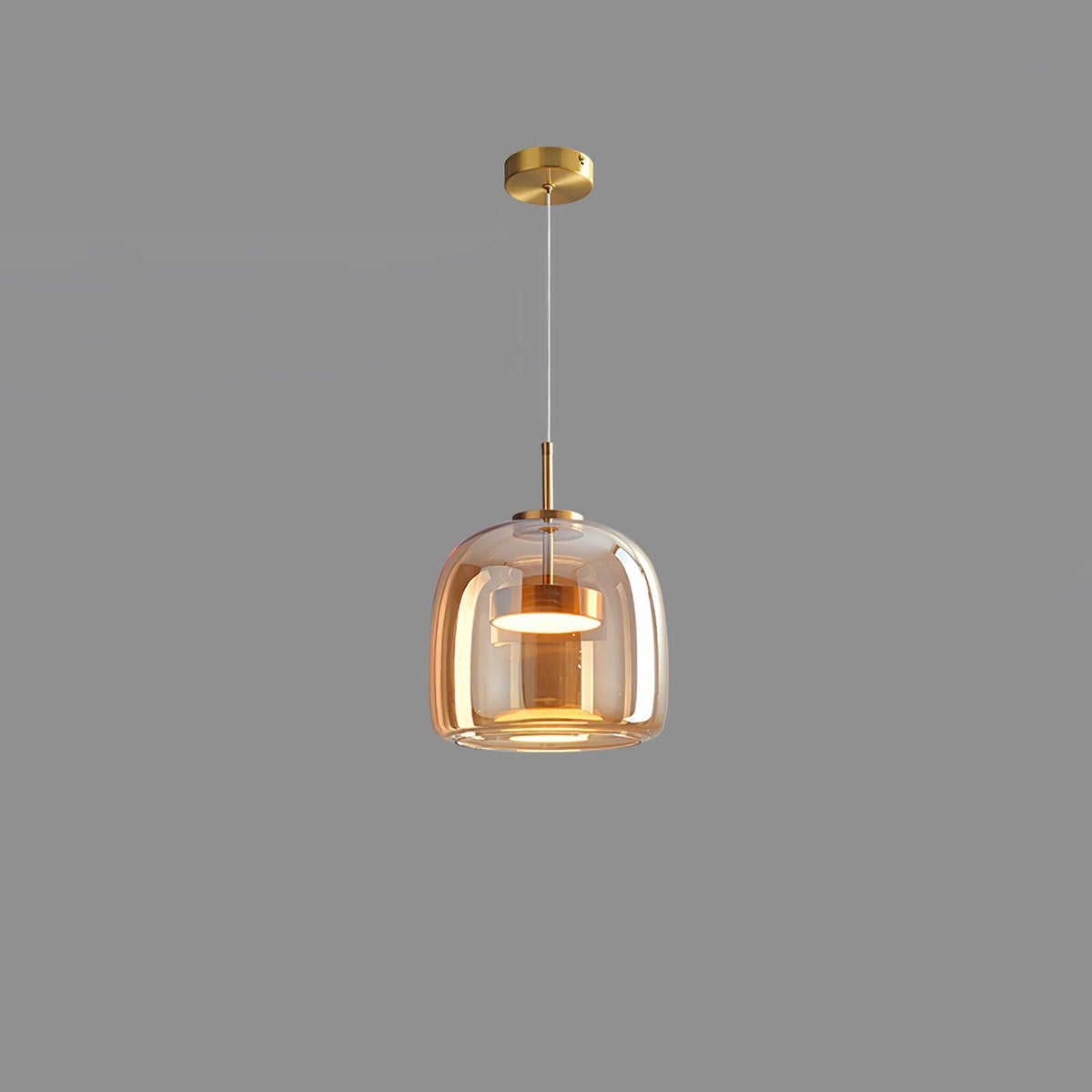 Obsidian Modern Glass Pendant Lamp