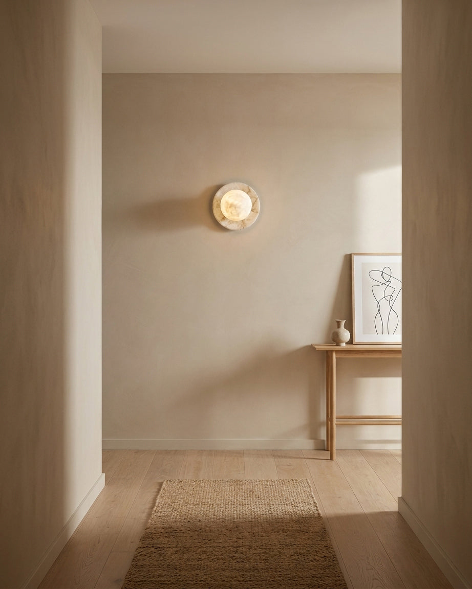 Niveeria Ball Alabaster Wall Sconce