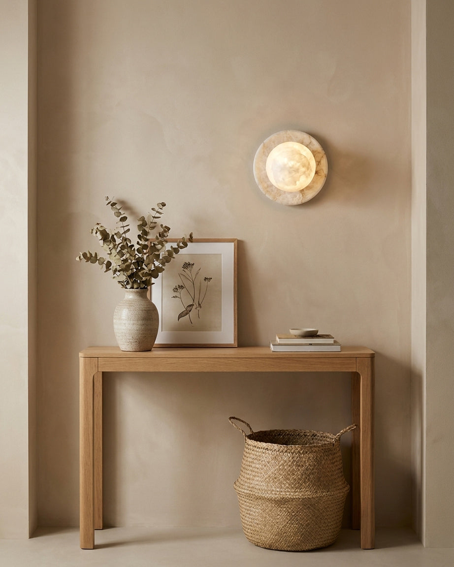 Niveeria Ball Alabaster Wall Sconce