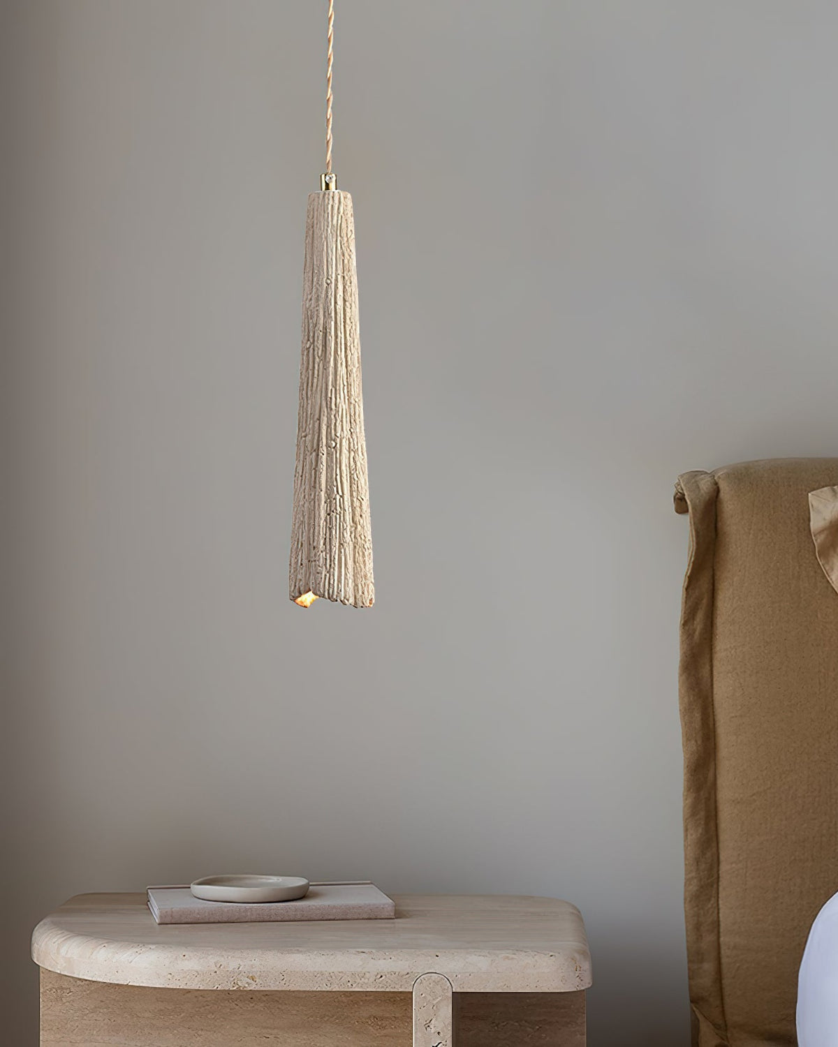 Nirove Pendant Lamp Adjustable Fabric Shade