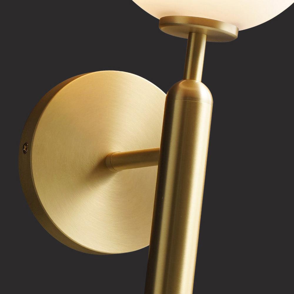 Ilirila Modern Minimalist Brass Glass Wall Light