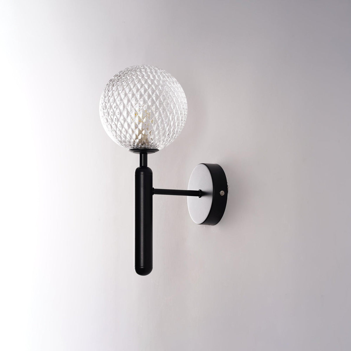 Ilirila Modern Minimalist Brass Glass Wall Light