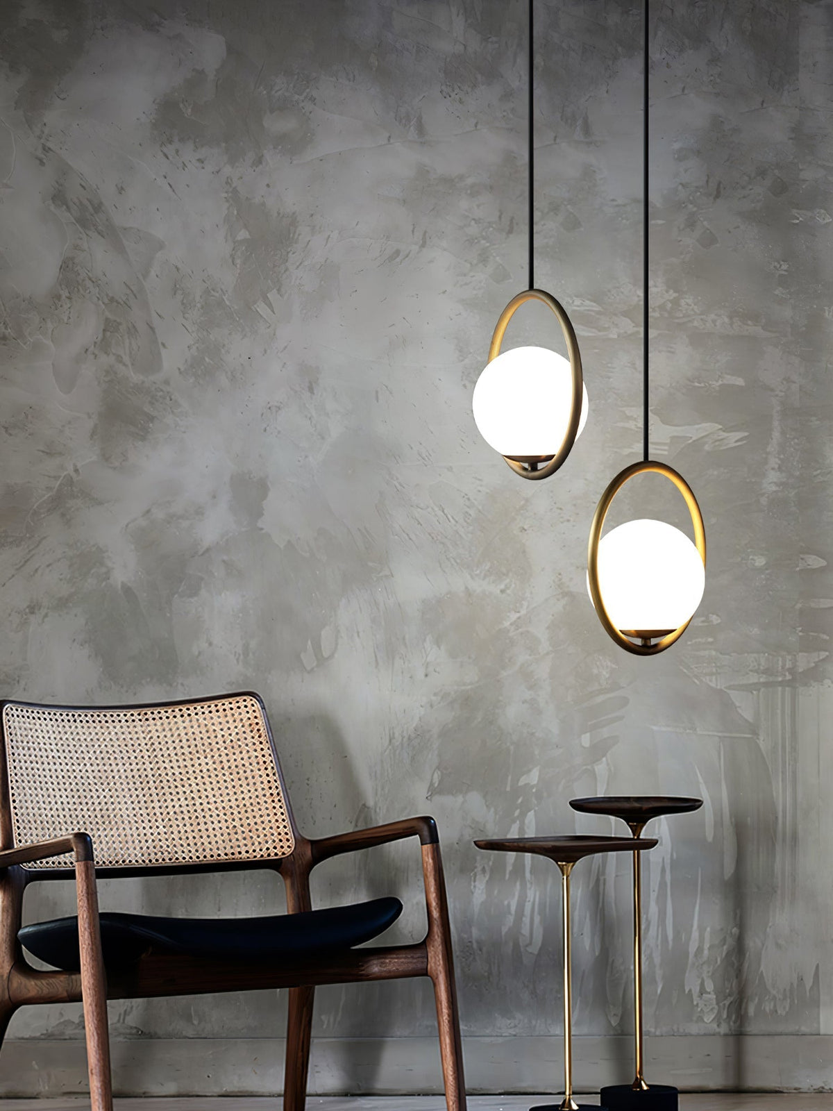Sorveth Contemporary Brass Pendant Light