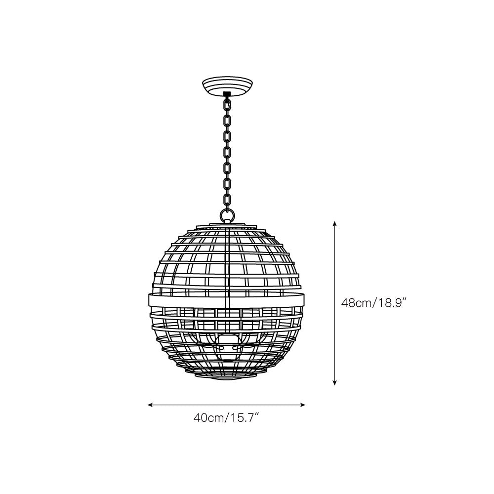 Rivaina Globe Pendant Lamp