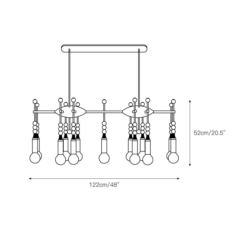 Mariviel Traditional Elegance Marble Chandelier