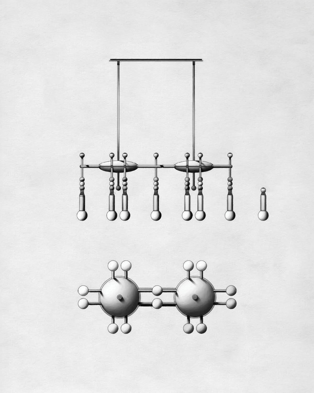 Mariviel Traditional Elegance Marble Chandelier