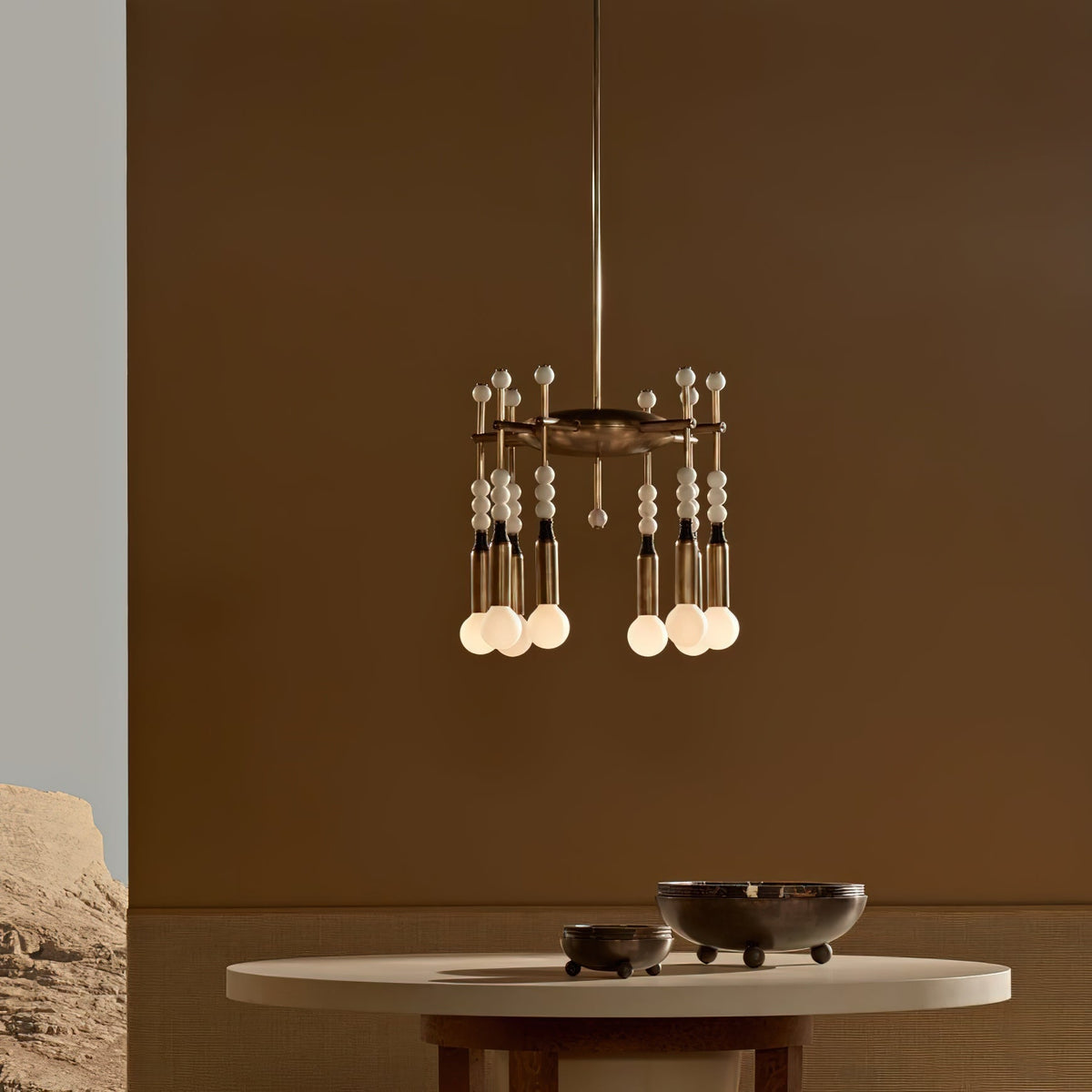 Mariviel Traditional Elegance Marble Chandelier
