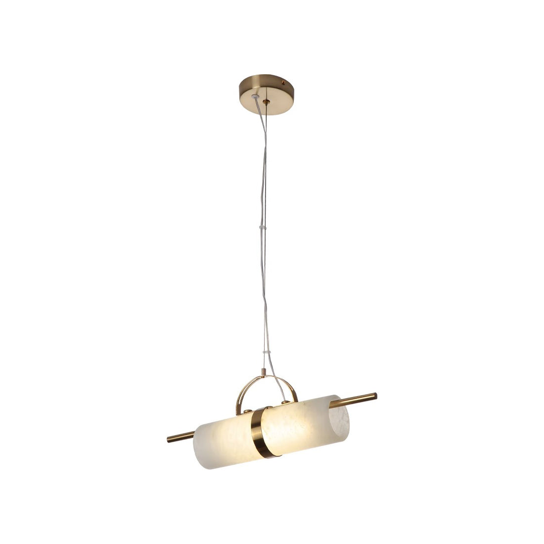 Niveaya Cylindrical Alabaster Pendant Light