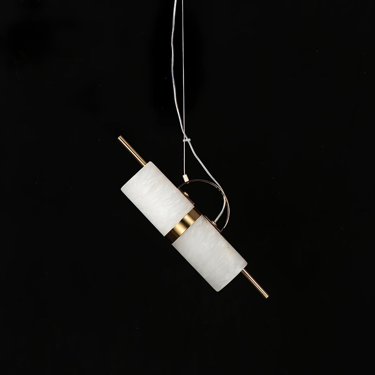Niveaya Cylindrical Alabaster Pendant Light