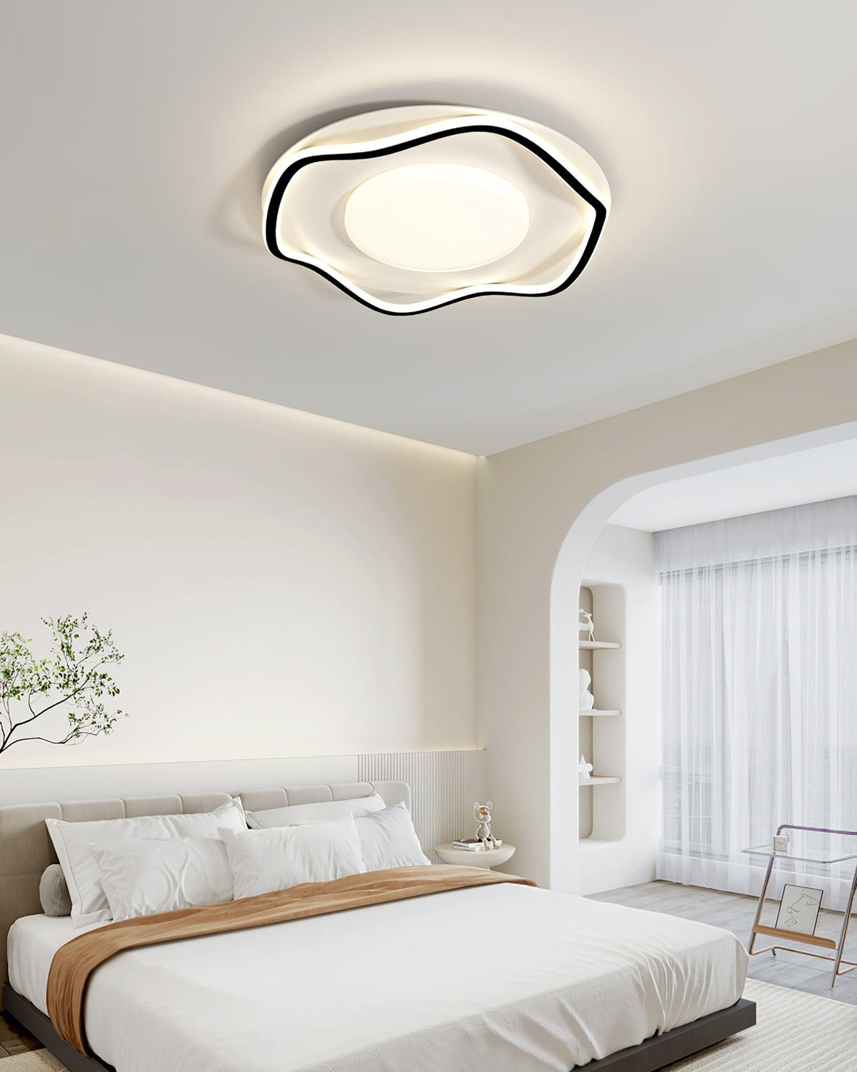 Elvenos Minimalist Cloud Shape Ceiling Lamp
