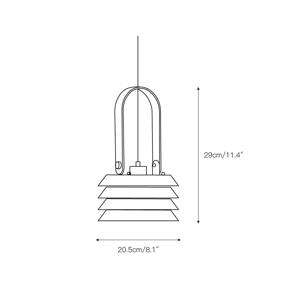 Noroise Minimalist Art Lantern Pendant Lamp
