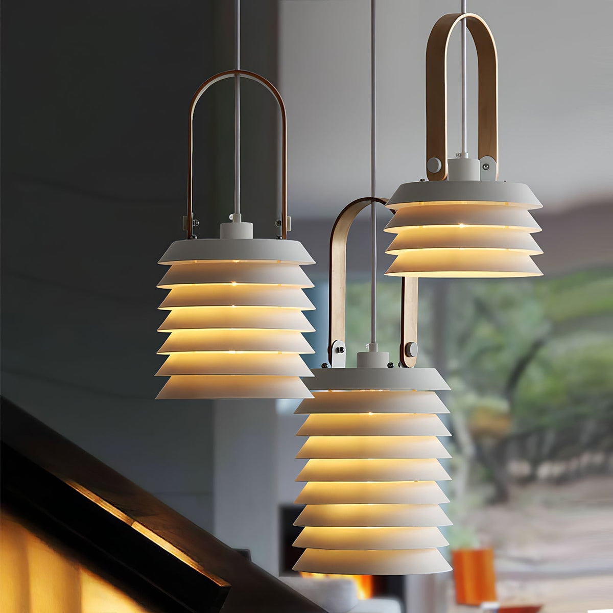 Noroise Minimalist Art Lantern Pendant Lamp