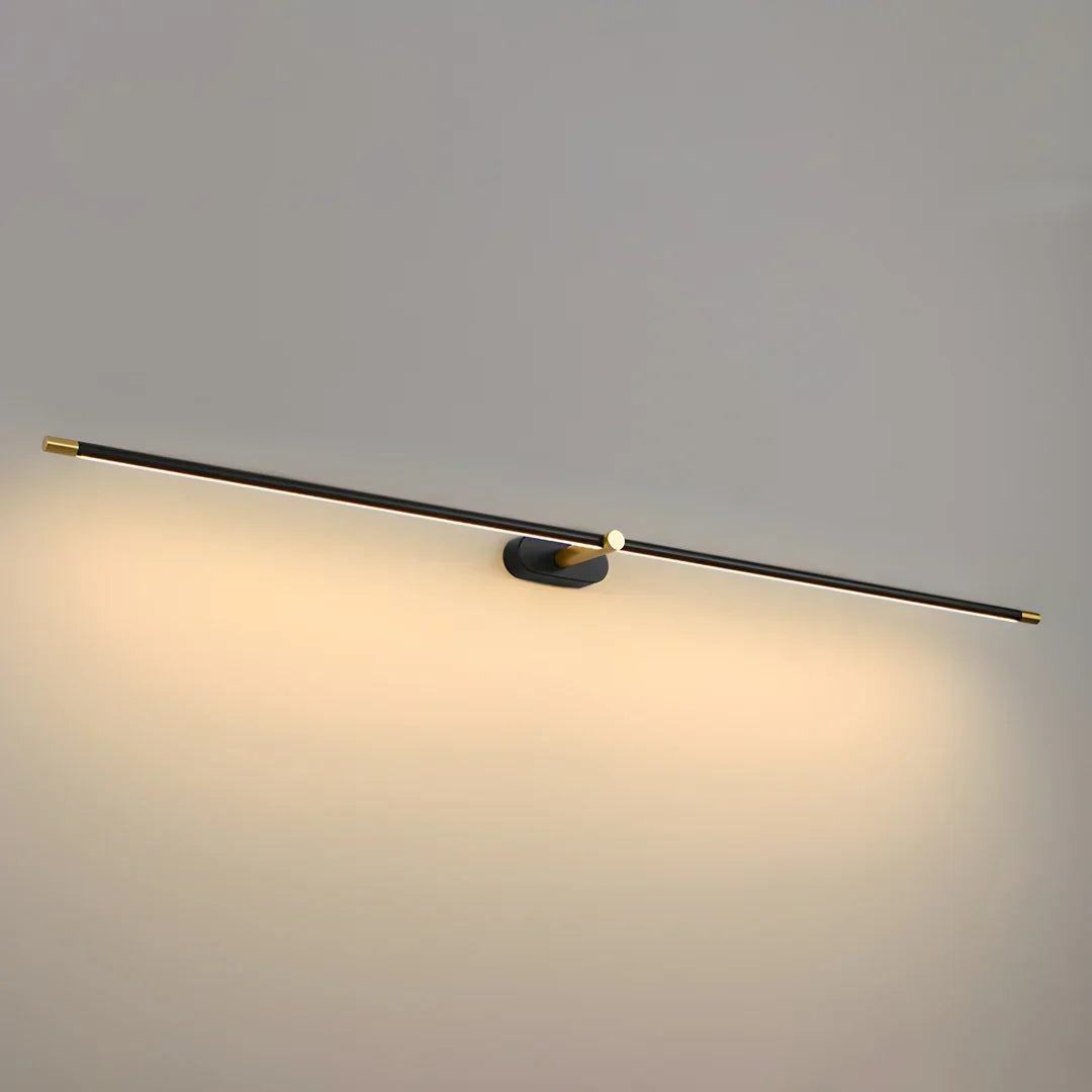 Tikabus Minimalist Linear Wall Lamp Gold&Black