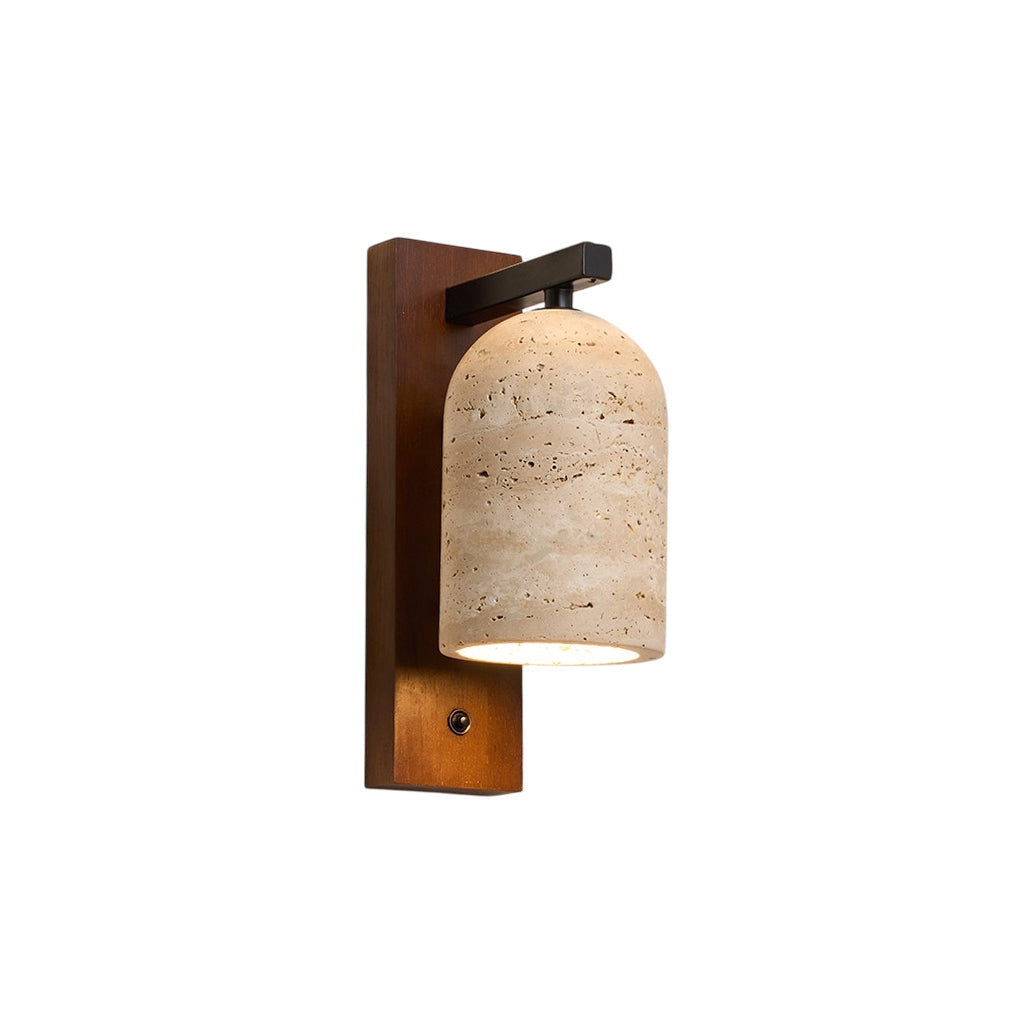 Cevenia Art Classic Natural Travertine Wall Lamp