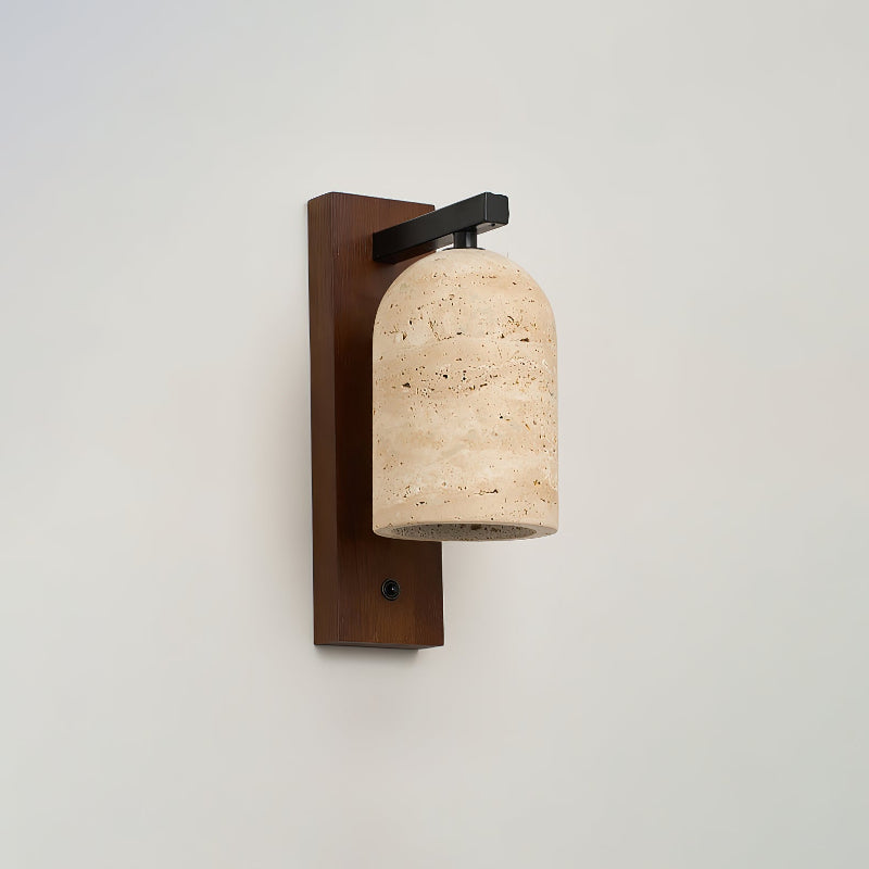 Cevenia Art Classic Natural Travertine Wall Lamp