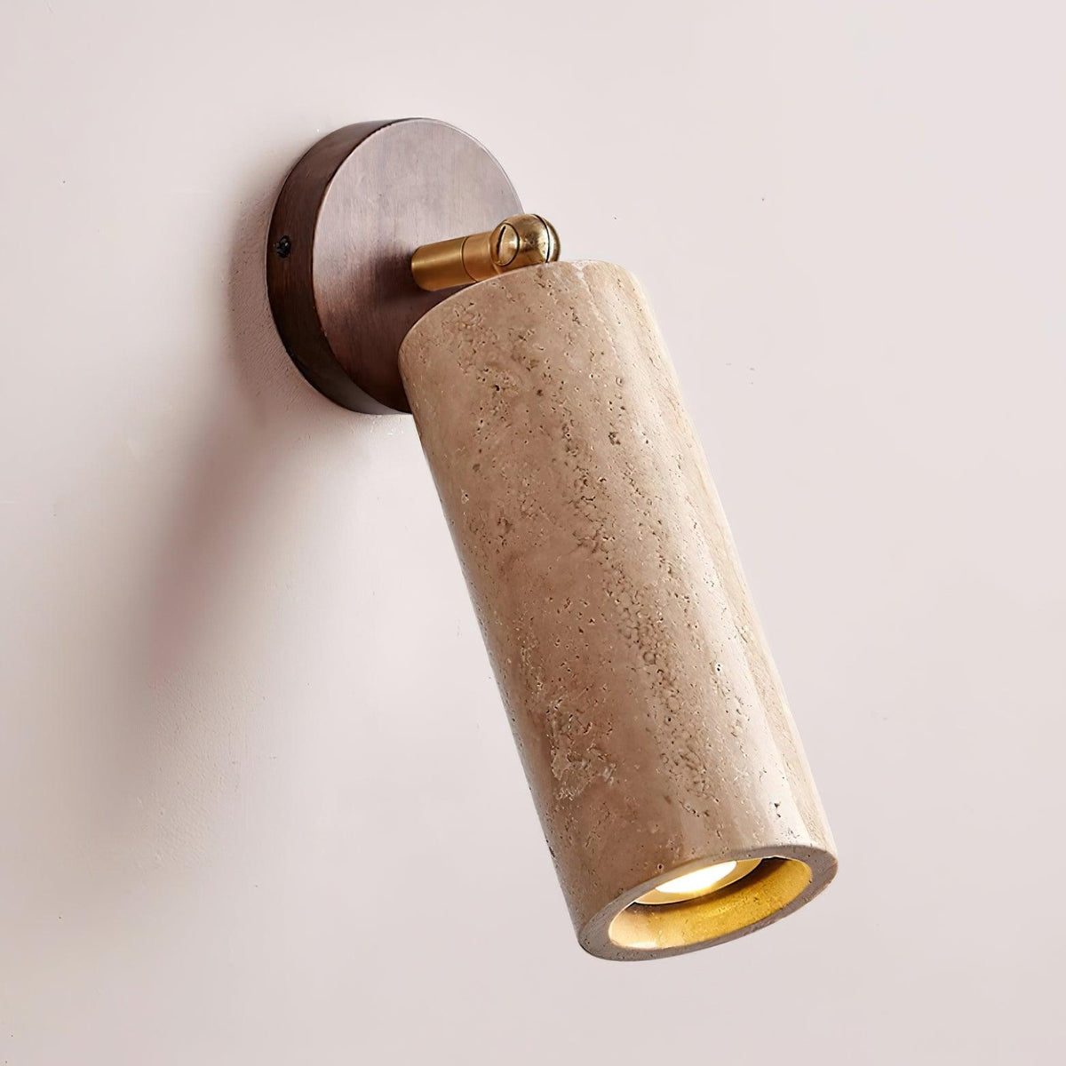 Delo Adjustable Travertine Wall Sconce