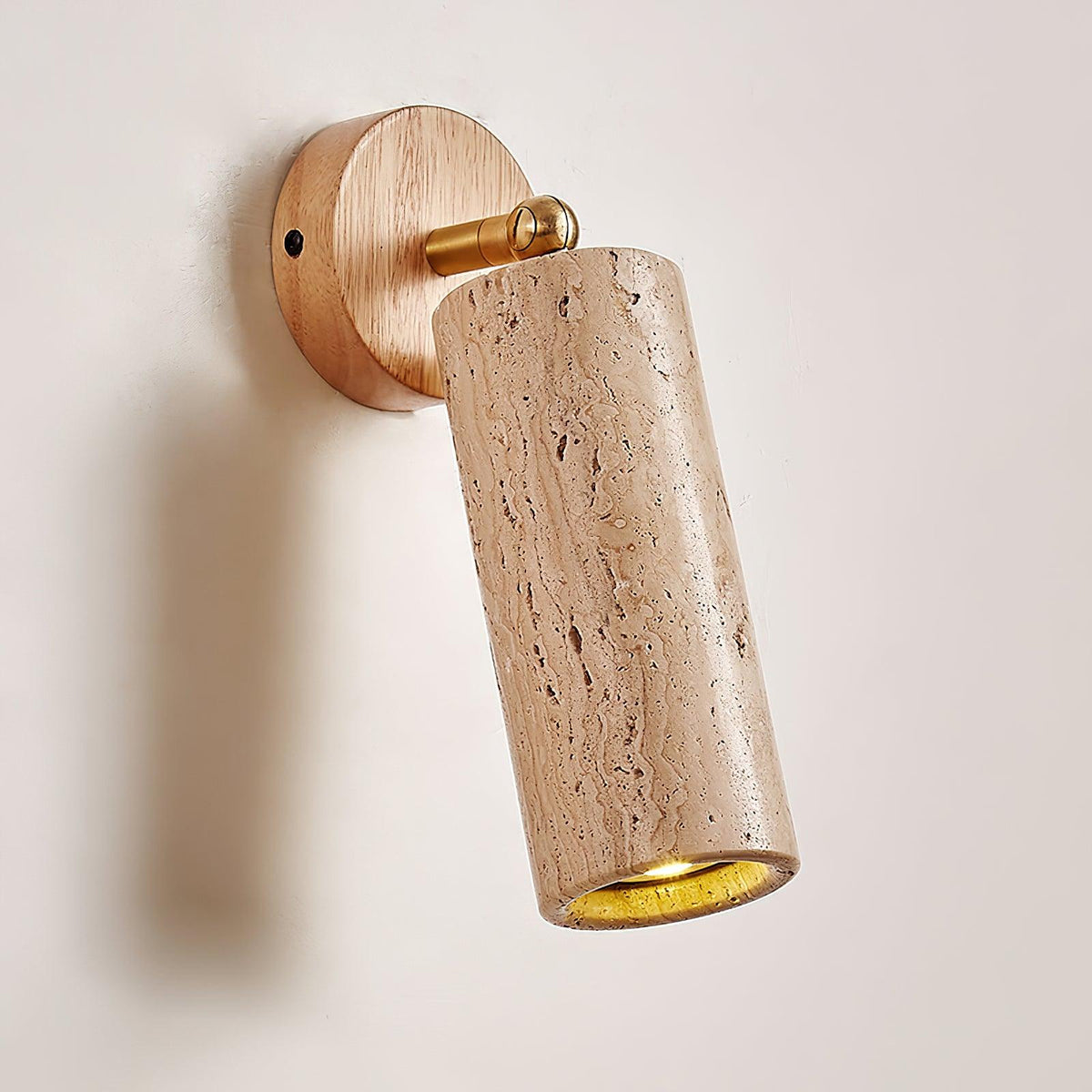Delo Adjustable Travertine Wall Sconce
