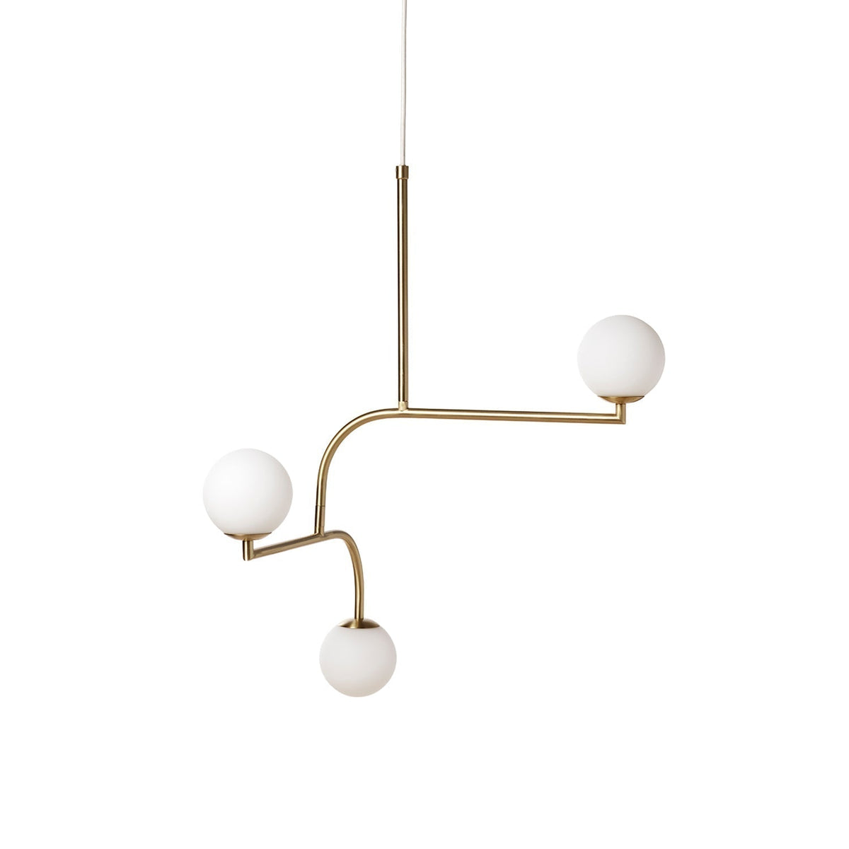 Zelireth Brass Glass Chandelier