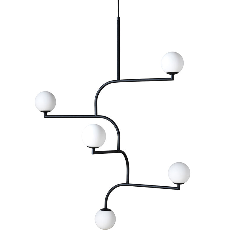 Zelireth Brass Glass Chandelier