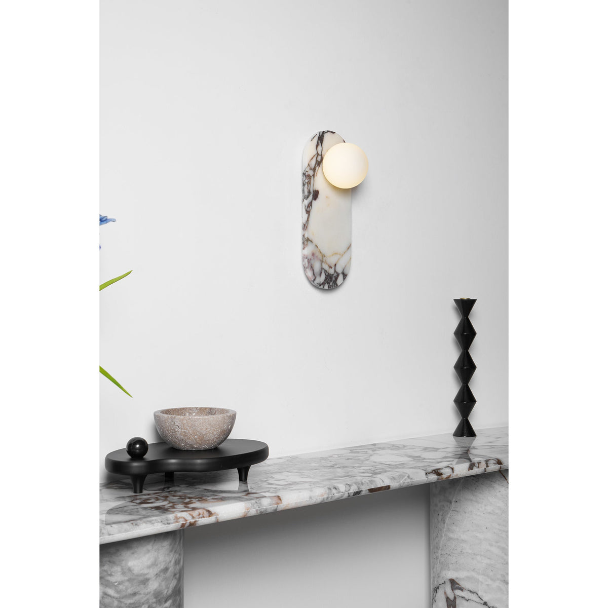 Covelyra Marble Glass Wall Lamp