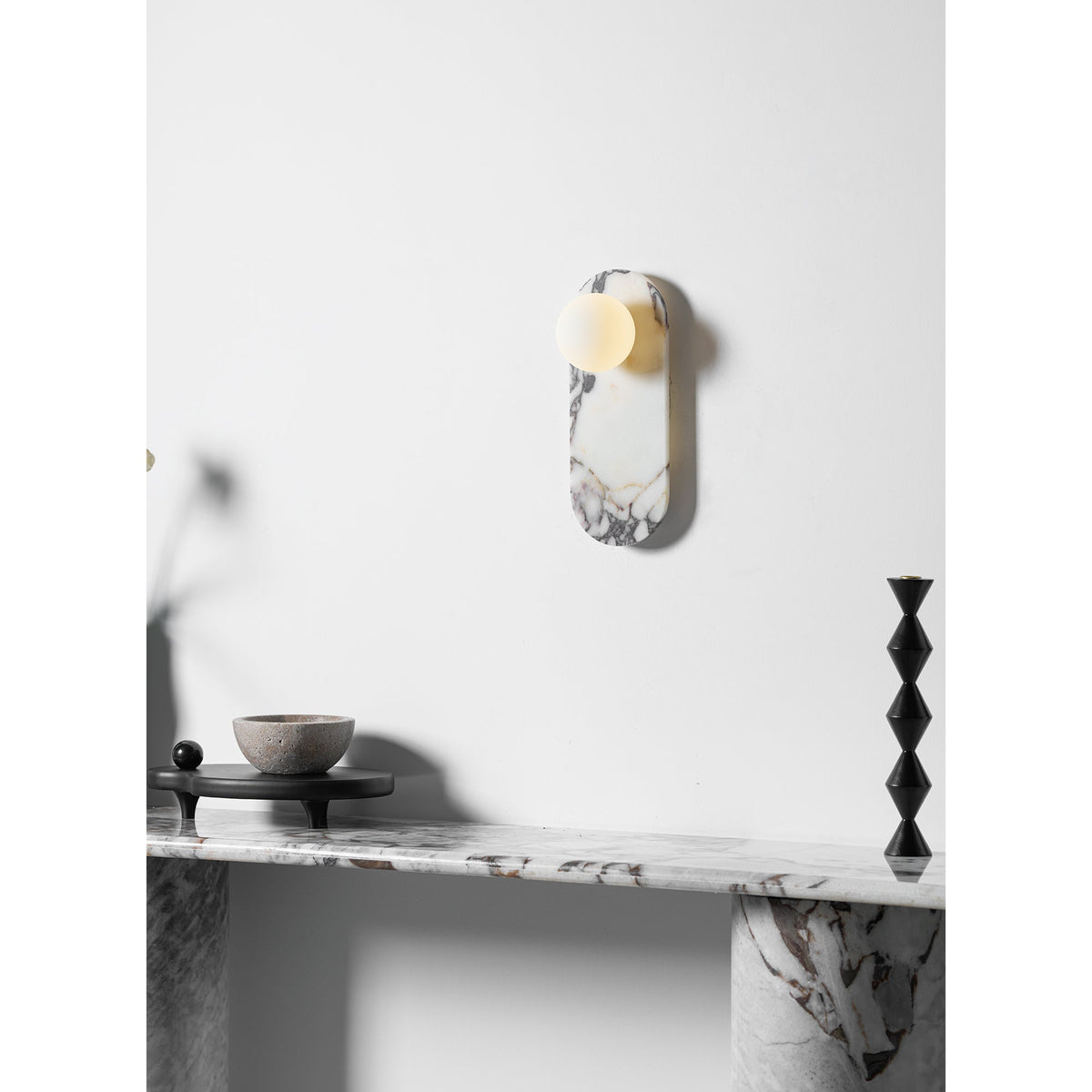 Covelyra Marble Glass Wall Lamp